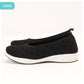 【22539.BLACK・24cm】 Angel Fit エンジェルフィット フラットシューズ ローヒール 軽量 レディース 通販 フライニットパンプス コンフォートシューズ 軽量 上履き カジュアル フラット 通気性 痛くない