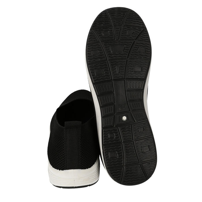 【22539.BLACK・24cm】 Angel Fit エンジェルフィット フラットシューズ ローヒール 軽量 レディース 通販 フライニットパンプス コンフォートシューズ 軽量 上履き カジュアル フラット 通気性 痛くない