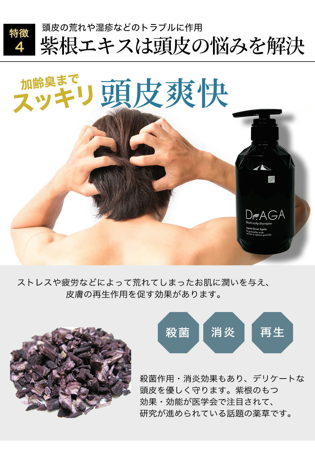 Dr.AGAブラックシャンプー