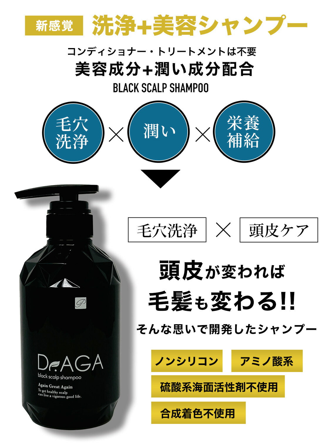 Dr.AGAブラックシャンプー