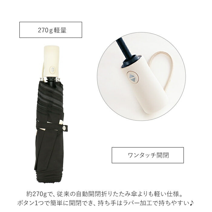 【星空猫ネイビー・自動開閉傘】 折りたたみ傘 自動開閉 レディース 通販 軽量 軽い はっ水 撥水 @quas hack アクアスハック 超撥水 aquas hack グラスファイバー骨 丈夫 折れにくい 折り畳み傘 通勤 通学 おしゃれ 大人