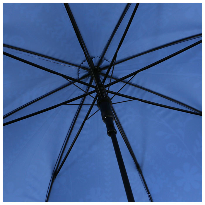 【uj2162.Pネイビー・【即時発送】雨晴兼用傘58cm】 傘 レディース 晴雨兼用 通販 長傘 ドーム型 おしゃれ かわいい ジャンプ ドーム 60cm ワンタッチ 可愛い 完全遮光 遮光率100％ UVカット 99.9％ 雨晴兼用 UPF50+ 花柄 フラワー ボーダー