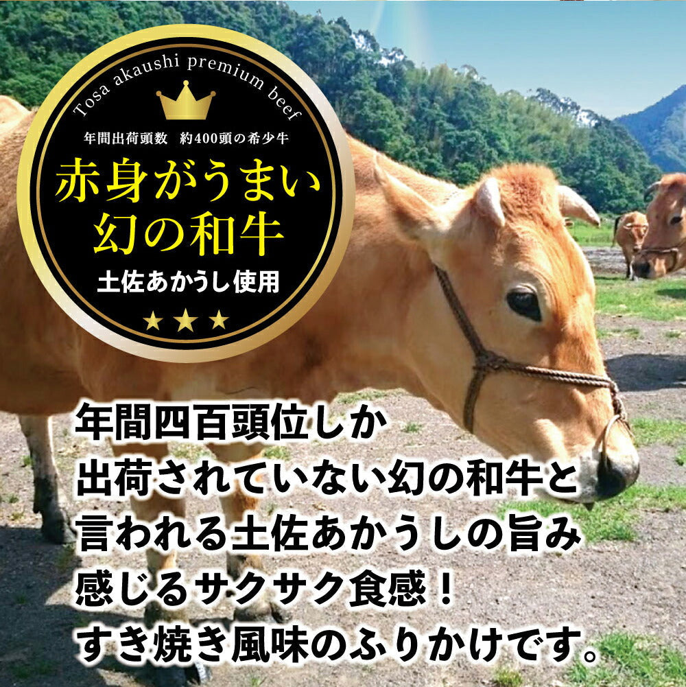 【メール便で送料無料！】幻の土佐あかうし使用【土佐あかうしふりかけ】4袋セット