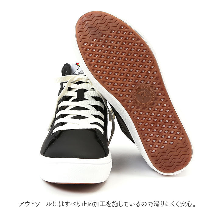 【ホワイト・24.0cm】 arnold palmer アーノルドパーマー スニーカー レディース 通販 ハイカット レインシューズ レインスニーカー 防水 撥水 防臭 抗菌 防滑 シンプル 疲れにくい 痛くない 履きやすい 秋冬