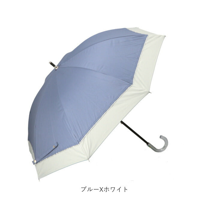 【ペイズリーネイビー・雨晴兼用長傘】 傘 日傘 晴雨兼用 レディース 長傘 通販 50cm 日傘 雨傘 レディース傘 雨晴兼用 UVカット 遮光 アンブレラ スライド 手開き ラメ傘 婦人 かさ 熱中症対策 黒骨