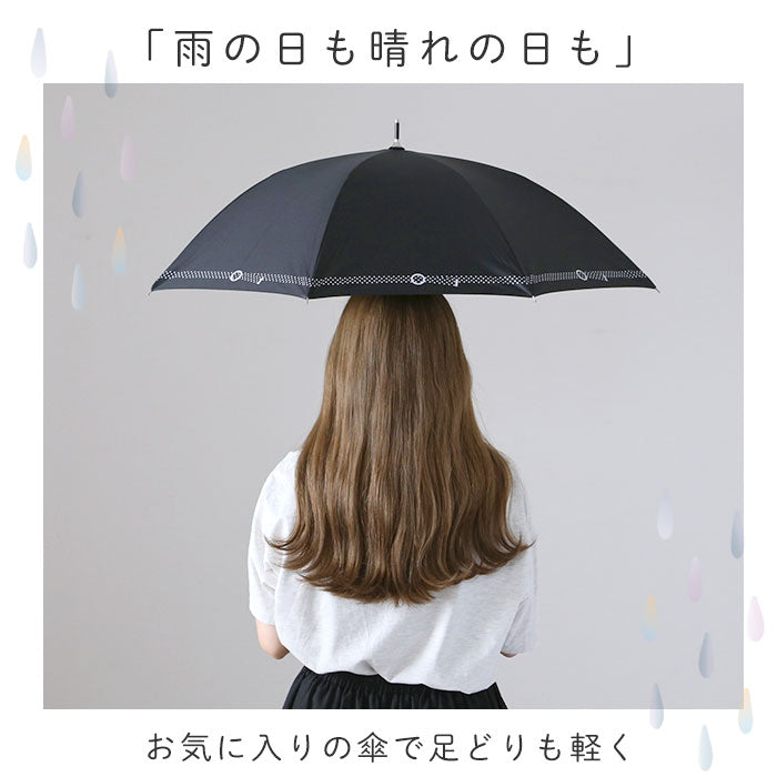 【ホワイトXネイビー】 傘 日傘 晴雨兼用 レディース 長傘 通販 50cm 日傘 雨傘 レディース傘 雨晴兼用 UVカット 遮光 アンブレラ スライド 手開き ラメ傘 婦人 かさ 熱中症対策 黒骨
