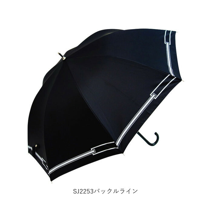 【SJ2352刺繍スカラップ風・晴雨兼用日傘】 日傘 レディース 長傘 大きい 通販 晴雨兼用日傘 晴雨兼用傘 58cm 雨傘 傘 ジャンプ傘 ワンタッチ傘 かさ カサ 遮蔽率99.9％ 約 100% UPF50 ブラックコーティング おしゃれ かわいい