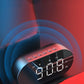 【ピンク】アラーム機能付き Bluetooth スピーカー 多機能 目覚まし時計 HD通話 温度計 ミラー 3段階の明度調整 ワイヤレス コンパクト 大容量バッテリー スマホスタンド ラジオ