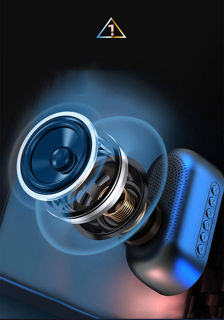 【ピンク】アラーム機能付き Bluetooth スピーカー 多機能 目覚まし時計 HD通話 温度計 ミラー 3段階の明度調整 ワイヤレス コンパクト 大容量バッテリー スマホスタンド ラジオ