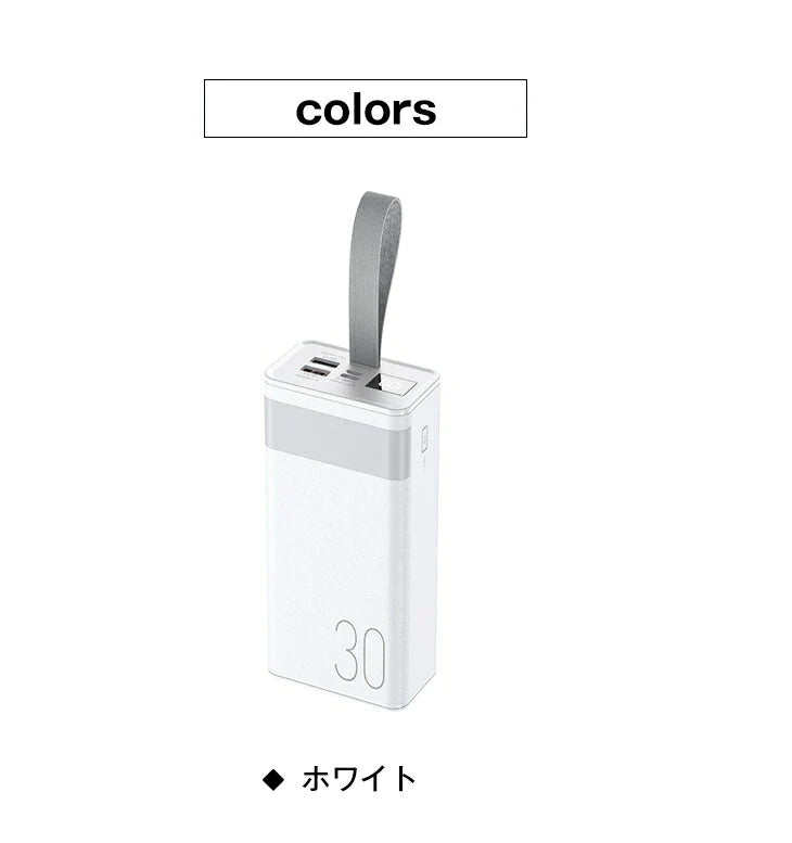 REMAX モバイルバッテリー30000mAh 大容量 2口 2ポート 急速充電 小型 軽量 iPhone iPad Android Type-c IPH USB 10W
