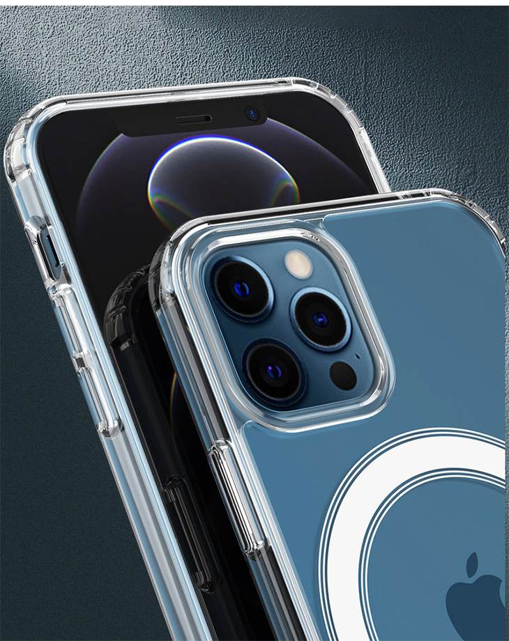 【IPHONE13PRO】磁石付きケース マグネットケース iPhone 充電器対応 ワイヤレス充電器に 全面保護 高透明度 マグネット付き 便利 iPhoneケース