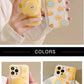 【IPHONE12PROMAXTYPE02】iPhoneケース iPhone13 クリアケース かわいい チーズ キャラクター クッション ふわふわ 衝撃吸収 汚れ防止 傷防止 星 肉球