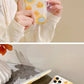 【IPHONE13MINITYPE02】iPhoneケース iPhone13 クリアケース かわいい チーズ キャラクター クッション ふわふわ 衝撃吸収 汚れ防止 傷防止 星 肉球