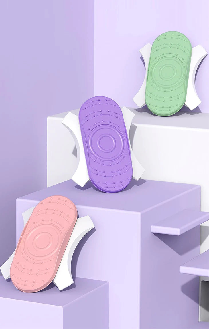 【パープル】スピンボード ツイストボード ストレッチ エクササイズ フィットネス おうちジム 回転 ウエストシェイプ ひねり運動 ねじり 両足分離 スピントレーナー 痩せる ダイエット