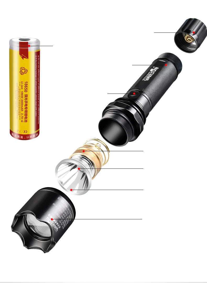 小型ライト 高輝度 LED 懐中電灯 USB充電式 小型 防水キャンプ アウトドア 防災 ハンディライト コンパクト 強力 ストロング