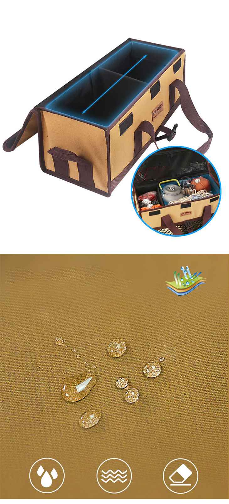 マルチコンテナ ボックス ペグ収納 防水 大容量 アウトドア 収納ボックス 持ち運び 丈夫 キャンプ バッグ 道具収納 おしゃれ 実用性
