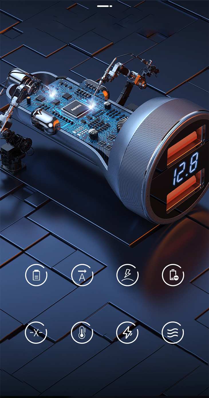 カーチャージャー 車載充電器 シガーソケット USB 2口 2ポート 急速充電 軽量 小型 12-24V 45W 車 アクセサリー 充電