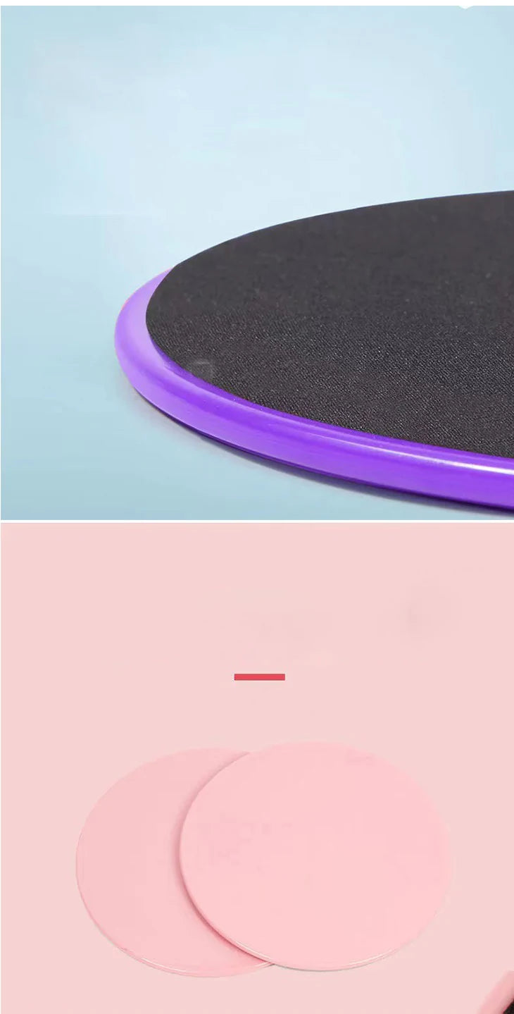 【ブラック】2枚セット スライドディスク トレーニンググッズ フィットネス スライディングプレート 筋トレ 健康器具 円盤 エクササイズ 腕立て伏せ ストレッチ
