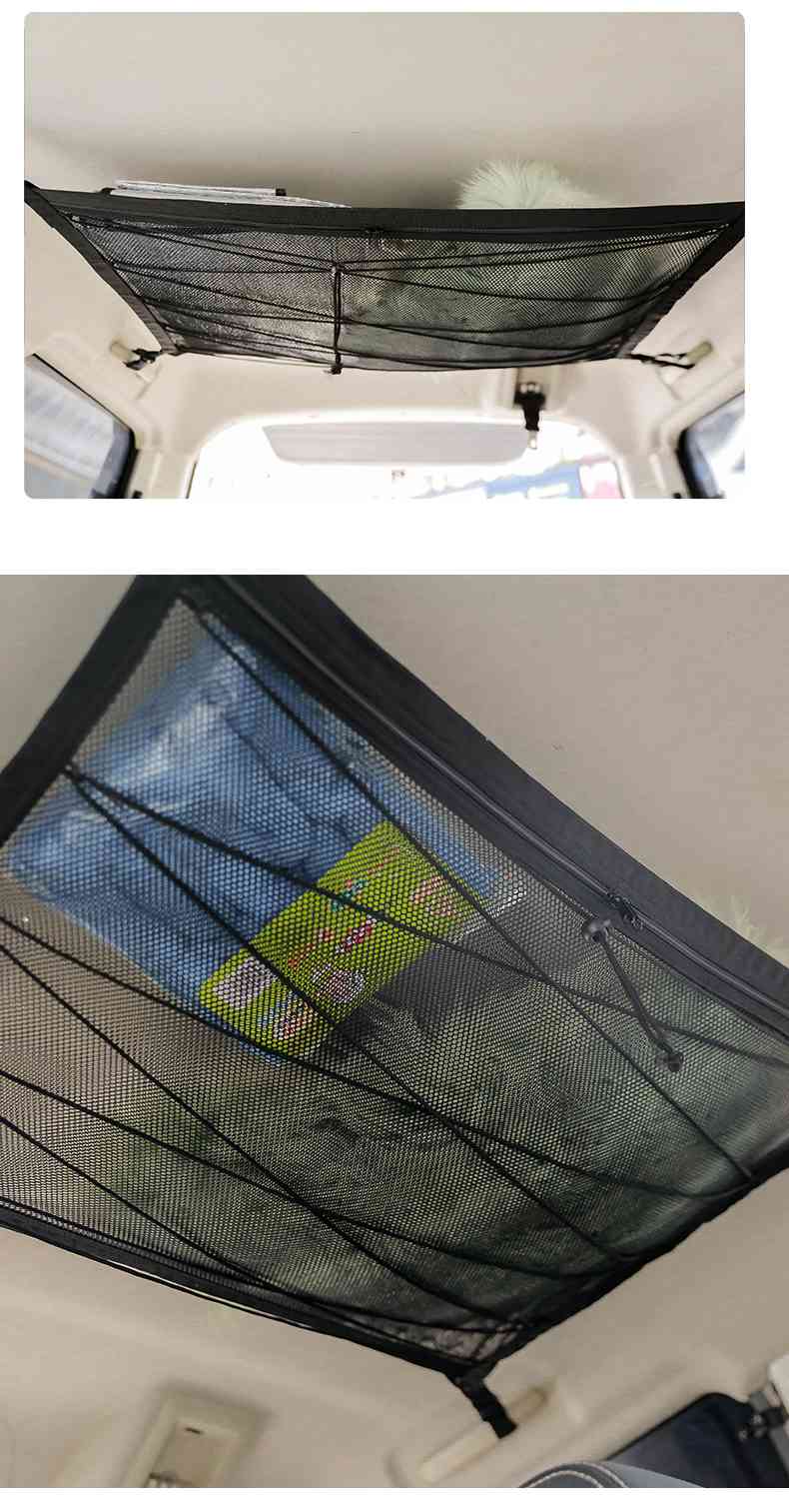 【70*50CM】ルーフネット カーゴネット ラゲッジネット 荷物 収納 車載 天井収納 荷物落下防止 旅行 車収納 便利グッズ カー用品