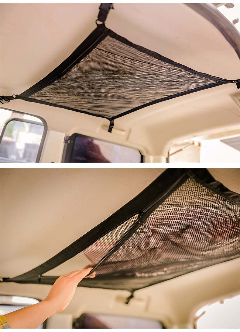 【80*55CM】ルーフネット カーゴネット ラゲッジネット 荷物 収納 車載 天井収納 荷物落下防止 旅行 車収納 便利グッズ カー用品