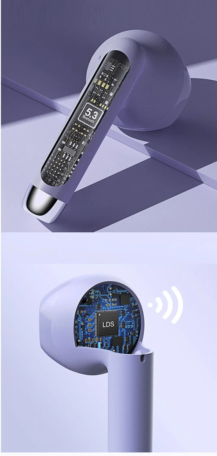 【ホワイト】イヤホン イヤフォン ワイヤレス Bluetooth5.2 ヘッドセット ゲーミング 小型 軽量 ステレオ 90日 長時間