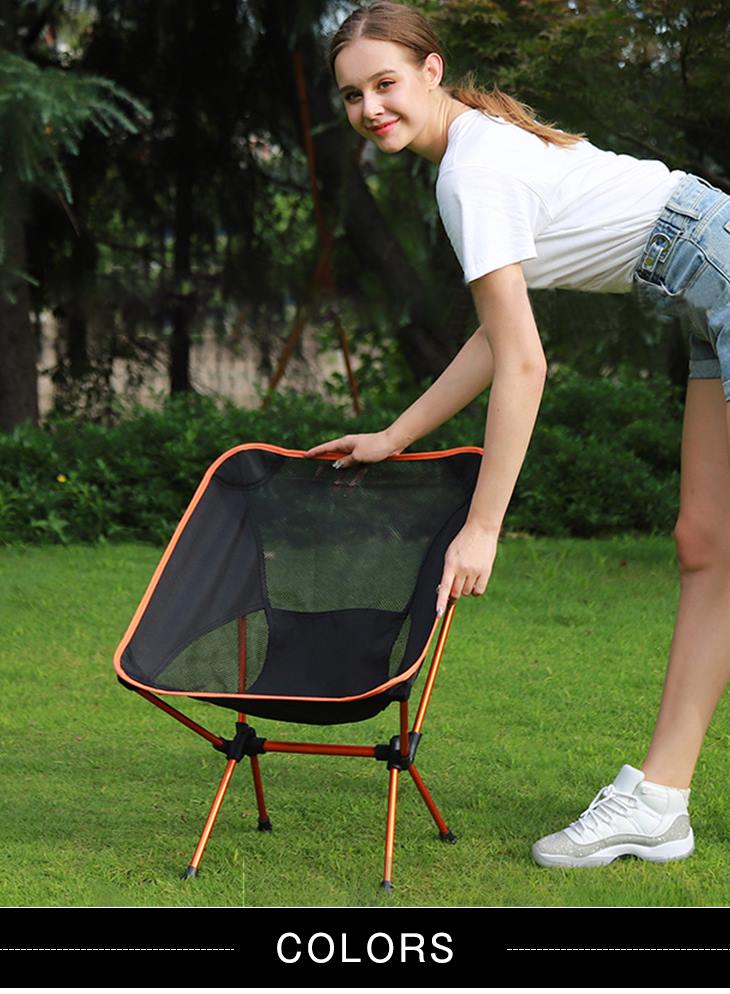 【ブラック】コンパクト メッシュ アウトドアチェア ミニ  椅子 屋外 折りたたみ 持ち運び ピクニック 軽量 キャンプ  丈夫  組み立て簡単 折りたたみチェア