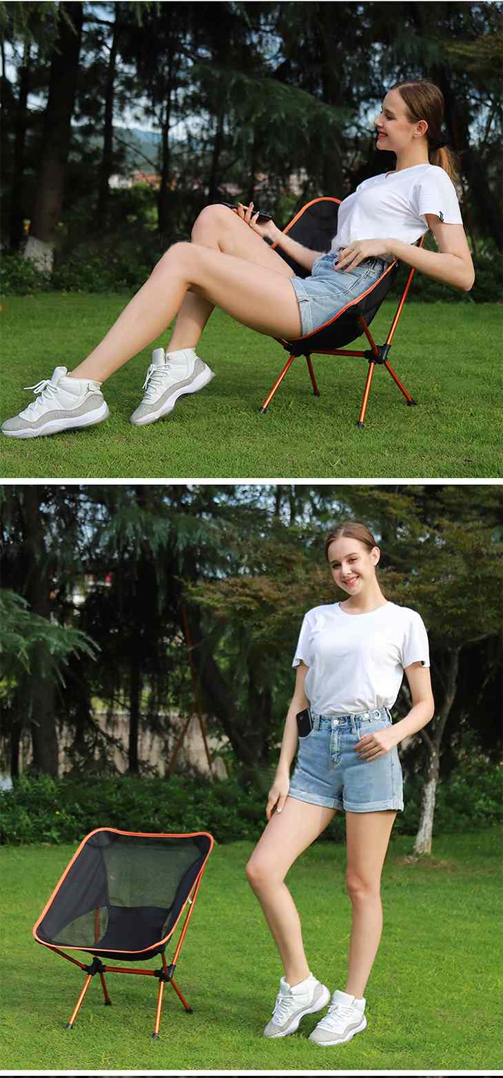【レッド】コンパクト メッシュ アウトドアチェア ミニ  椅子 屋外 折りたたみ 持ち運び ピクニック 軽量 キャンプ  丈夫  組み立て簡単 折りたたみチェア