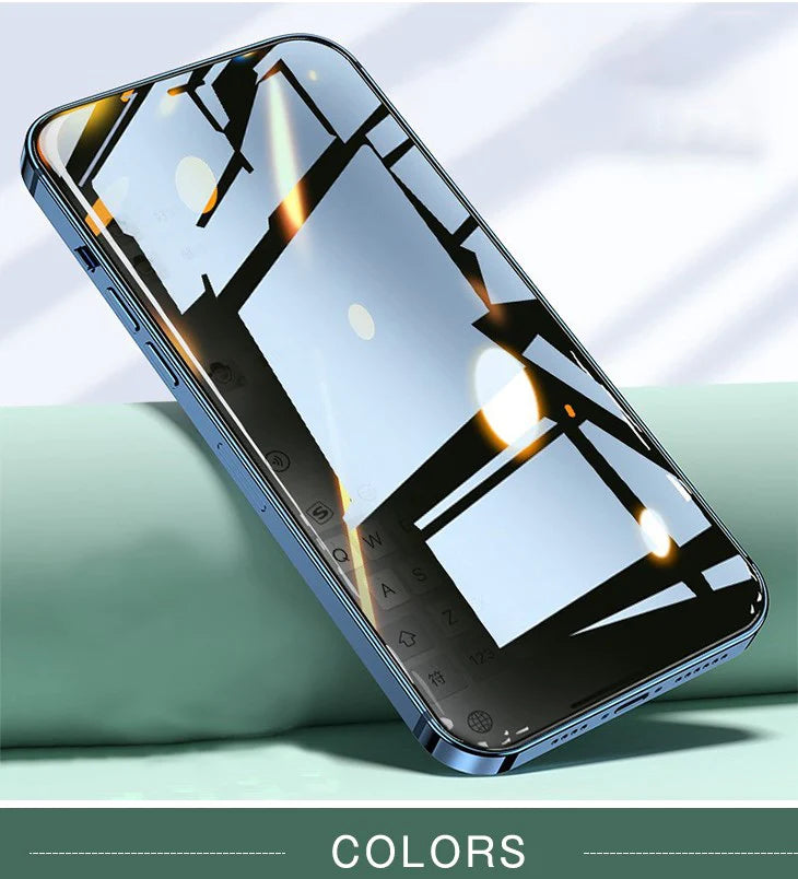 【IPHONE13】のぞき見防止フィルム プライバシー 保護 強化ガラス 高透過率 ガラスフィルム 25度 飛散防止 指紋防止 光沢 反射防止 ブルーライト 高操作性