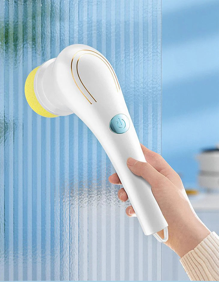 電動お掃除ブラシ 5種類のヘッド 染み抜き 風呂掃除 タイル掃除 目地掃除 洗浄 多機能 多用途 家庭用 ワンクリック 簡単 大容量バッテリー充電式