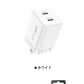充電器 ACアダプター 急速充電 Type-C 2口 2ポート Android アイフォン iPad ケーブルセット コンセント ACアダプタ 40W 13 12 11 X XS XR Plus