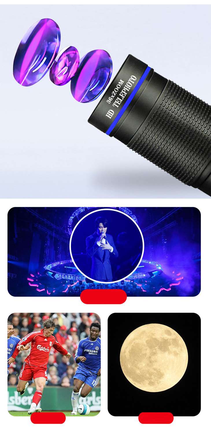 【ゴールド】スマートフォンレンズ 望遠 カメラ ズーム 単眼 リモート シャッター 携帯電話レンズ コンパクト 持ち運び 小型 取り外し