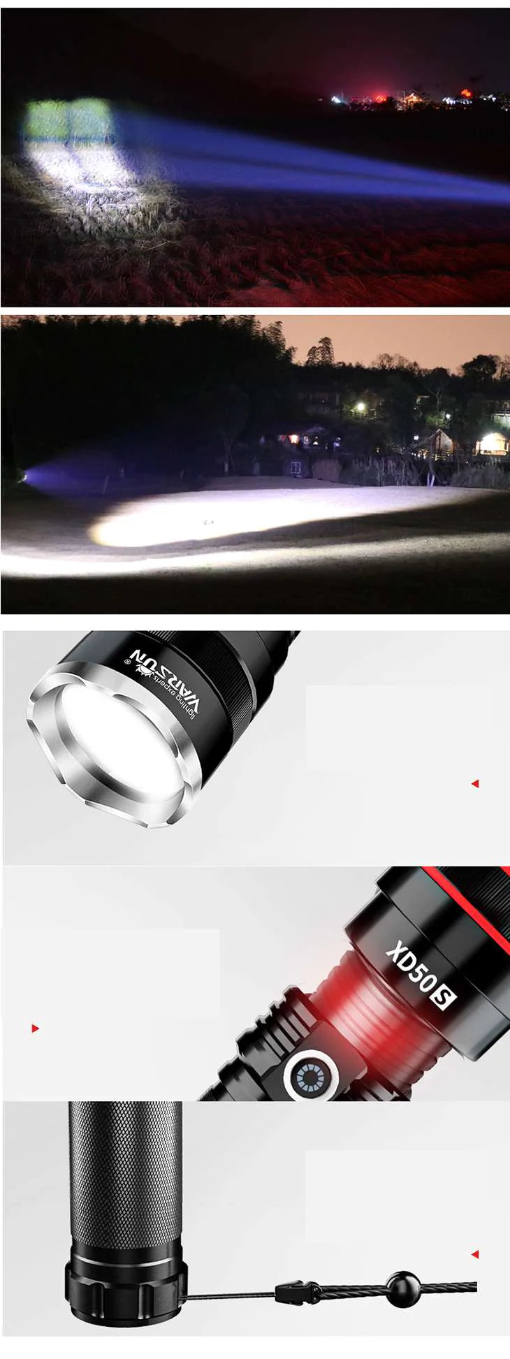 高輝度 LED 懐中電灯 USB充電式 電池残量 防水キャンプ アウトドア 防災 ハンディライト コンパクト 強力 マグネット 4モード