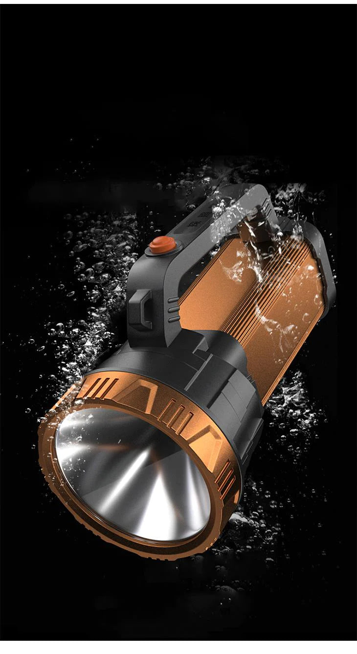 懐中電灯 LEDライト ランプ  強力 アウトドア 防災 防水 USB充電式 電池残量表示 モバイルバッテリー ハンディライト 超高輝度 防犯 屋外 フラッシュライト