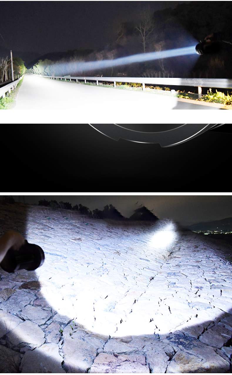 USB充電式 LED 明るい 防災 地震 長時間照射 懐中電灯 リフレクター ワークランプ 持ち手つき 8000ｍA バッテリー大容量 パワーランプ ライト 長距離 高輝度