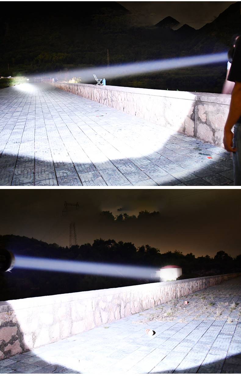 USB充電式 LED 明るい 防災 地震 長時間照射 懐中電灯 リフレクター ワークランプ 持ち手つき 8000ｍA バッテリー大容量 パワーランプ ライト 長距離 高輝度