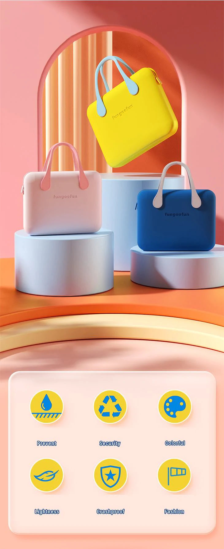 【ブルー16.1INCH】ノートパソコンケース 持ち運び パソコンケース バッグ EVA素材 おしゃれ かわいい シリコン 保護 ファッショナブル 耐熱 防水 丈夫 柔らかい カラフル