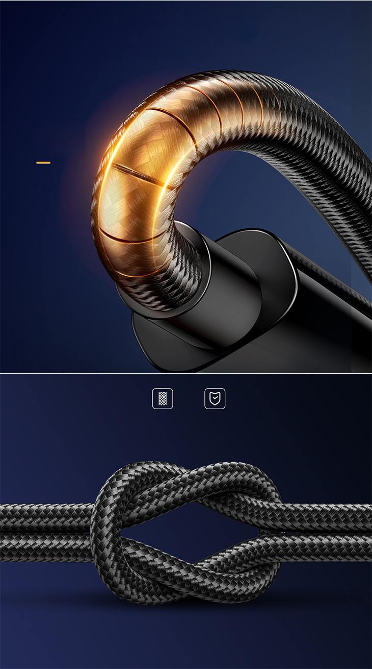 【ブルー】3in1 充電ケーブル 充電コード 急速充電 強靭 断裂防止 3.5Ａ 2.4Ａ typeーC ライトニング Micro 3台同時充電 高品質 安心安全 多機種対応 便利グッズ