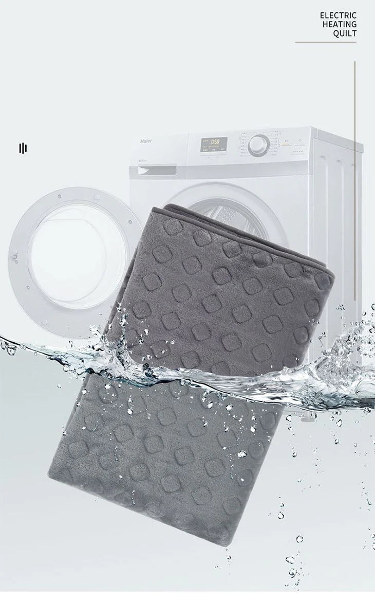 ウォームブランケット 180X150 電気毛布 通気性抜群 洗濯機OK やわらかい ふわふわ 昼寝 ひざ掛け 大判 オフィス 液晶表示 防水