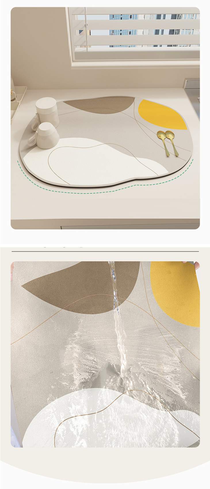 【TYPE11】ランチョンマット30x40cm 食事マット 汚れ防止 防水 撥水 おしゃれ かわいい テーブルマット 食卓マット 水洗い 丸洗い 滑らない 高級感 デザイン性