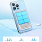【パープル】20Ｗ ワイヤレス充電 置くだけ充電 急速充電 iPhone android 多対応 コンパクト 軽量 大容量バッテリー マグネット 磁力 磁気