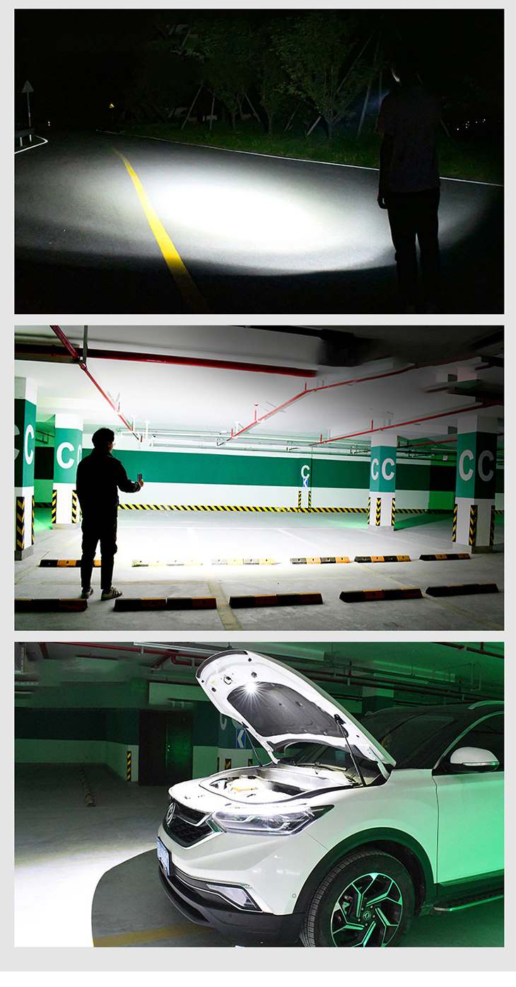 LED 防水ライト ダイビング 充電式 屋外照明 自転車 ワークライト 作業灯 コンパクト 小型 ハイパワー 強力照射 大容量バッテリー USB