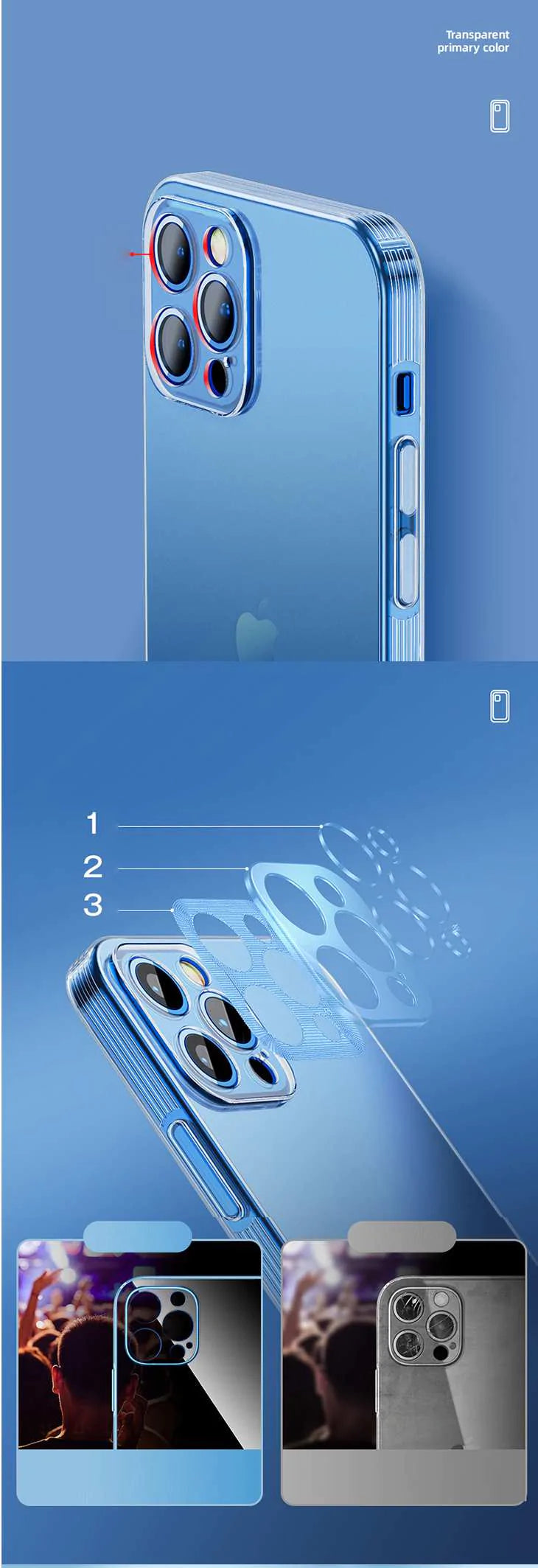 【IPHONE12/12PRO】透明 超頑丈 iPhoneケース 携帯 薄い 軽い スマート iPhone12 iPhone13 高品質 鏡面 鏡のような シンプル