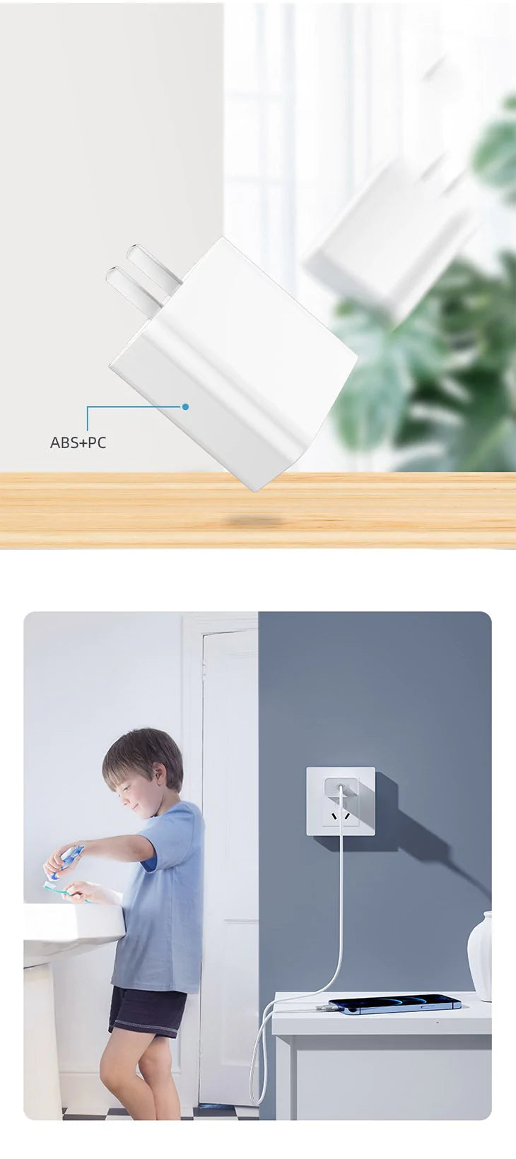 高速充電 充電アダプター USBアダプター AC充電器 コンパクト 持ち運び 充電器 スマホ iPhone 互換性