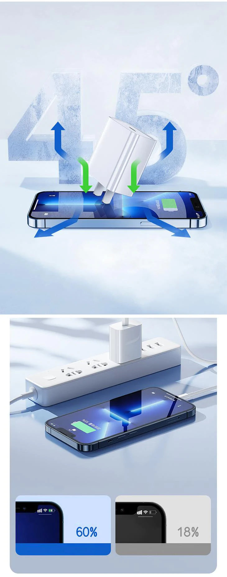 高速充電 充電アダプター USBアダプター AC充電器 コンパクト 持ち運び 充電器 スマホ iPhone 互換性