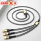 【2M】スマホ充電 iPhone android 3IN1 高品質 金メッキ 急速 USB 充電ケーブル ナイロン編み 1本3役 3台同時 最大5A 高耐久力