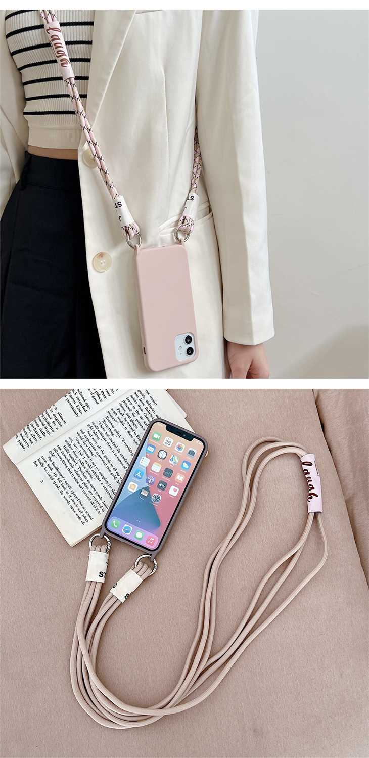 【TYPE7IPHONE13PROMAX】韓国風 iPhoneケース アイフォン iPhone13 肩掛け ストラップ かわいい おしゃれ ファッション センス シンプル 無地 トレンド感