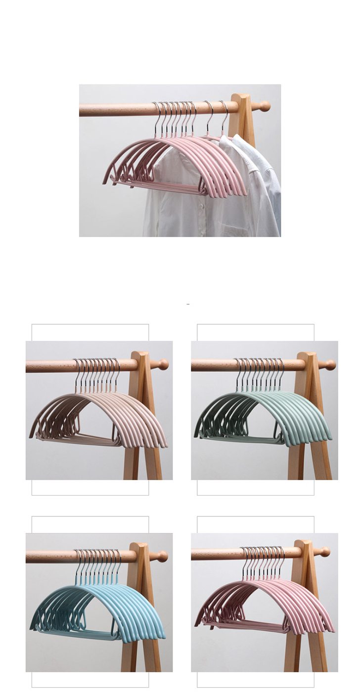 【ベージュ】滑らないハンガー 省スペース 薄型 おしゃれ デザイン性 シンプル 多色展開 強靭 強度 タオルハンガー 洋服 ズボン ボトムス 高品質