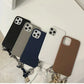 【ブルーIPHONE13PROMAX】iPhoneケース アイフォンケース ストラップ付 チェーンストラップ おしゃれ かっこいい  高級感 きれい iPhone13 無地 シンプル