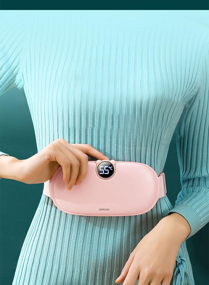 【グリーン】冷え性対策 ホットベルト女性におすすめ USB充電式 生理痛対策 腹部温め 子宮温め 腰痛 温度調整 振動マッサージ 腰マッサージ クイックヒート