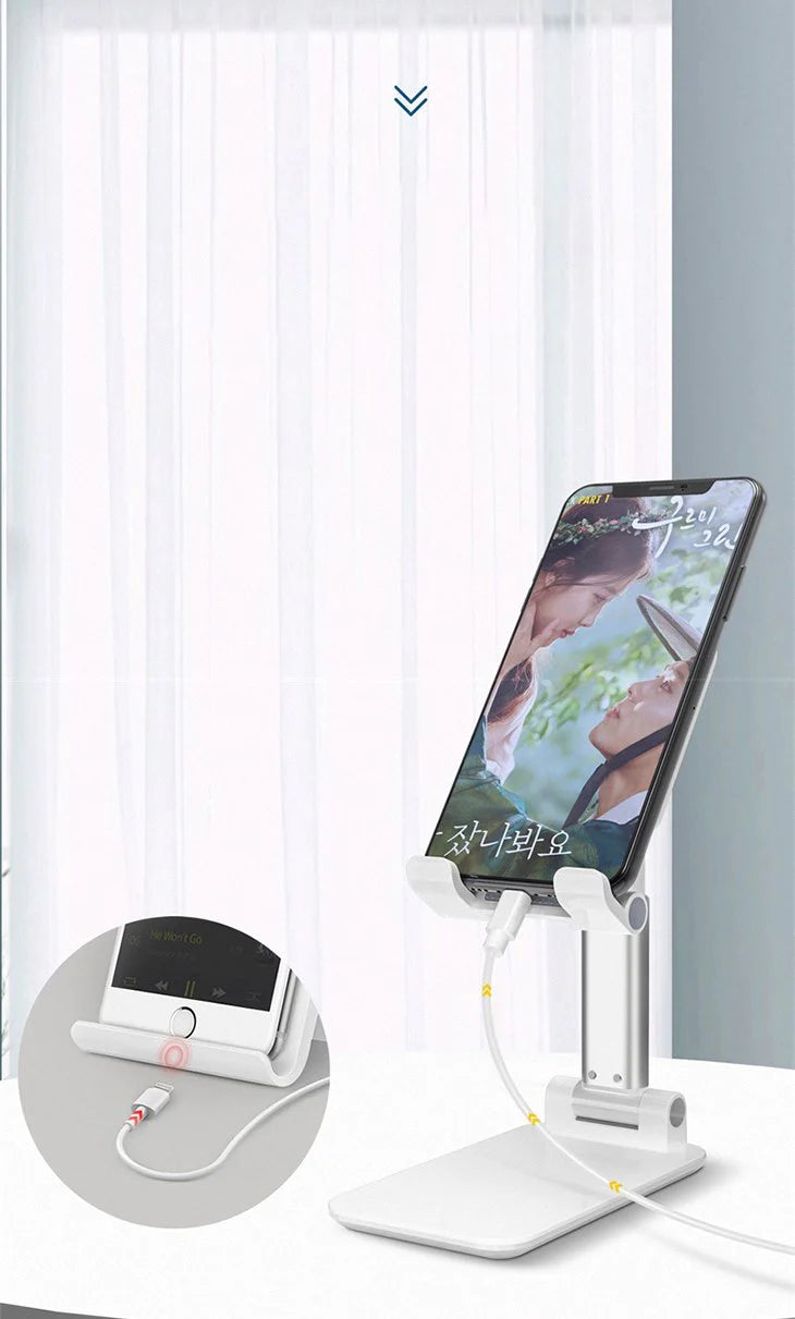 【ピンク】スマホスタンド スマホホルダー タブレット iPhone iPad 収納 角度調整 折りたたみ コンパクト 滑り止め 落下防止 オフィス デスク 安定